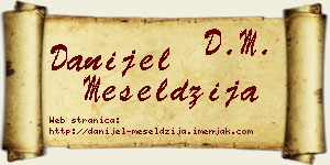 Danijel Meseldžija vizit kartica